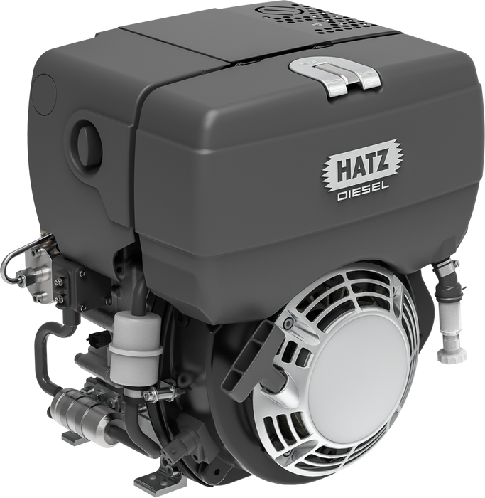 MOTOR HATZ INDUSTRIAL DE VELOCIDAD VARIABLE, ARRANQUE ELECTRICO Y MANUAL - 1B30XES