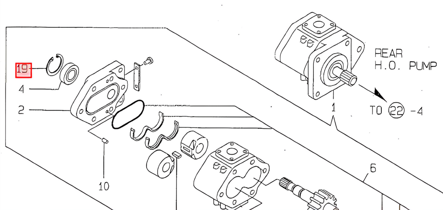 Candado para piston yanmar - y22252-000300 - yanmar