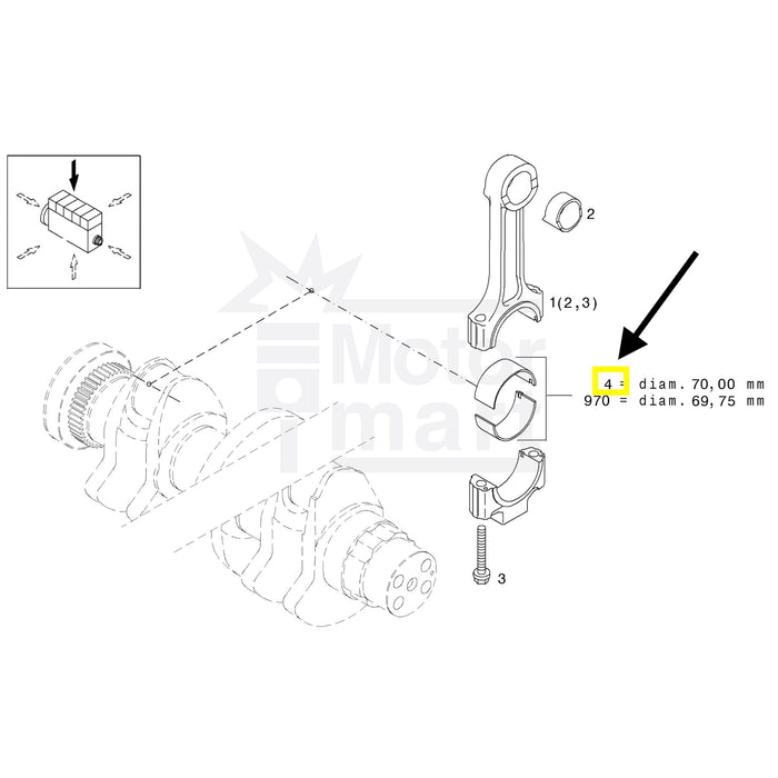 Cojinete de biela std- d293-1578-deutz