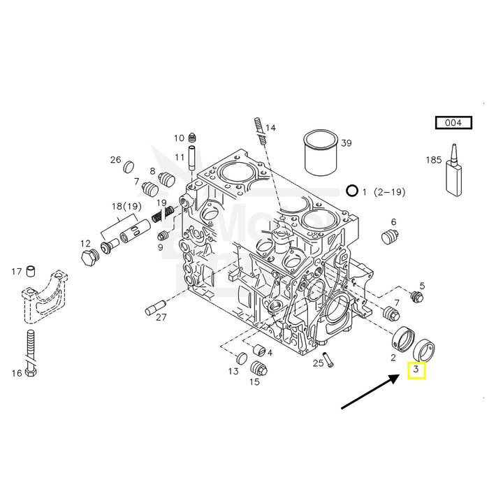 Buje de arbol de levas - d417-8154-deutz