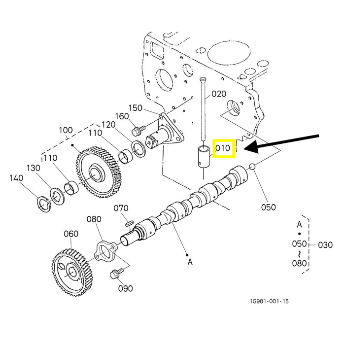 Buzo de punterias - k15601-15553 - kubota