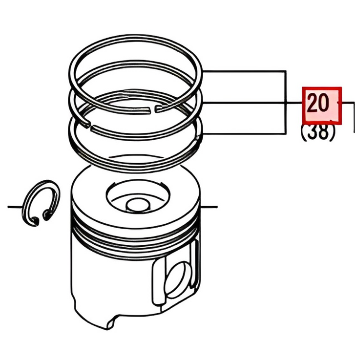 JUEGO DE ANILLOS, PISTON STD YANMAR