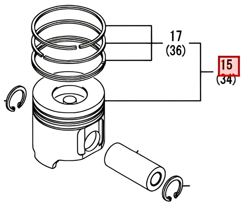 PISTON+ANILLOS STD YANMAR