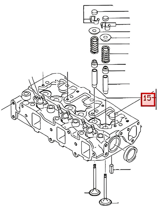 Guía de válvula para motor Y129150-11810 de la marca YANMAR