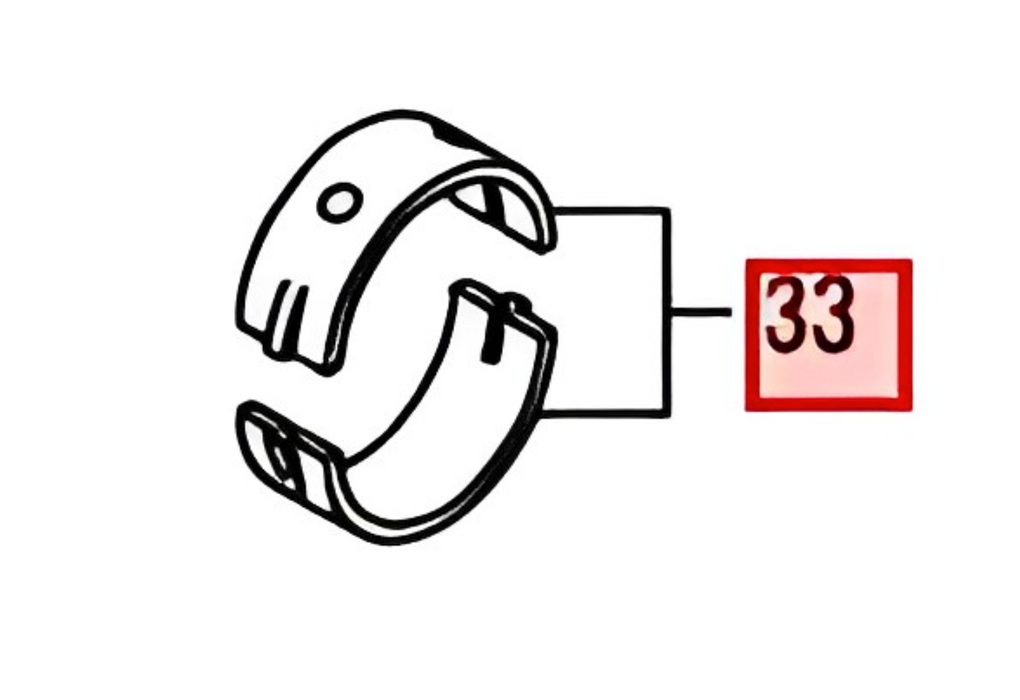 Cojinete principal, bancada std - y129927-02340-yanmar