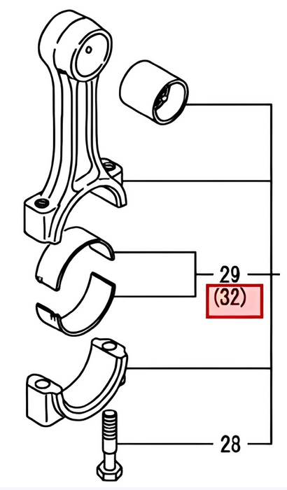 PAR METALES BIELA 0.25 YANMAR