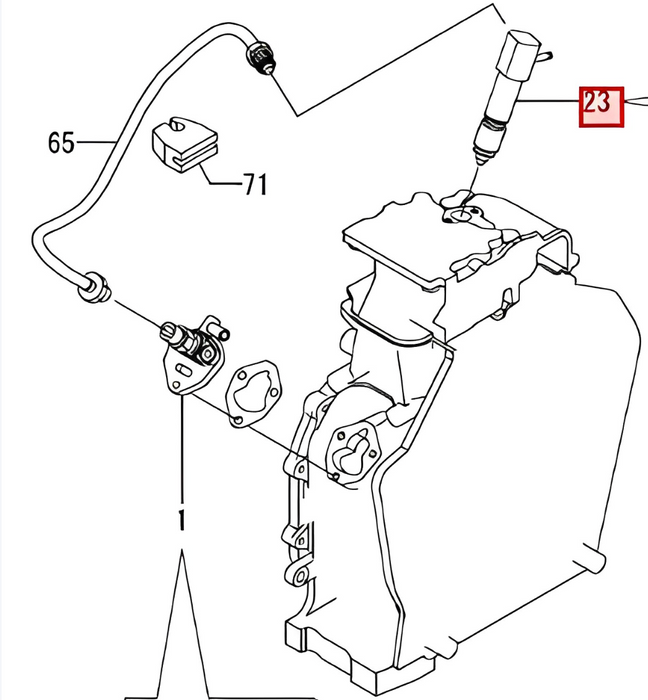 Inyector de combustible y714339-53200 - yanmar
