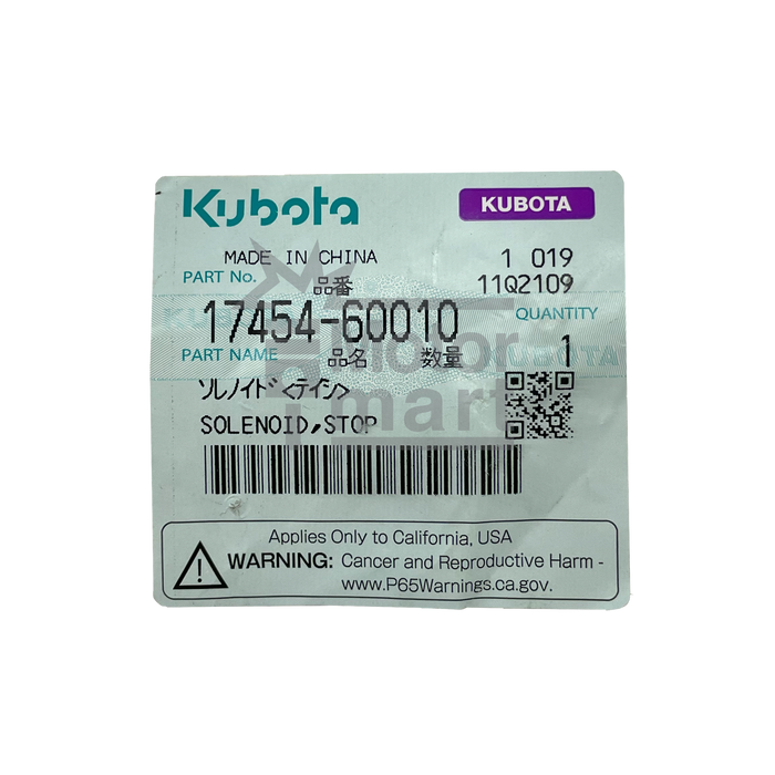 Solenoide de paro, D1005, D1105, D1305, D905, V1305, V1505