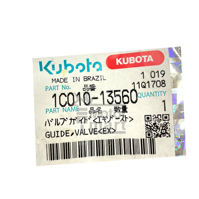 Guía de válvula de escape k1c010-13560 - kubota