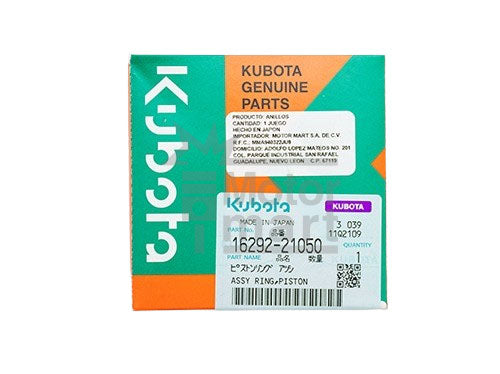 Anillos de piston, d1105, v1505 - k16292-21050-kubota