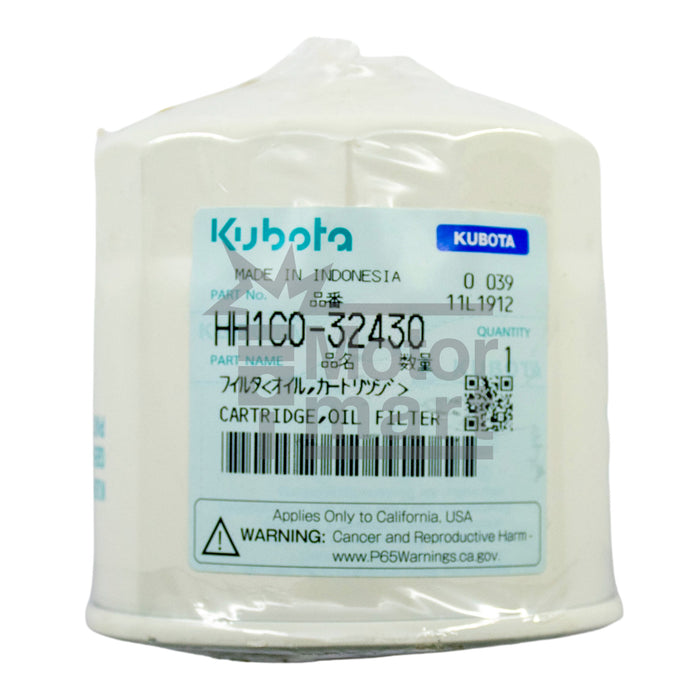 Cartucho filtro de aceite - khh1C0 - 32430 - kubota