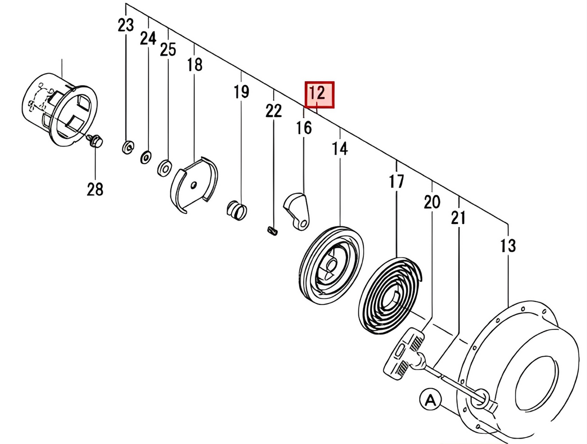 RETRACTIL YANMAR L100N6 — Motor Mart
